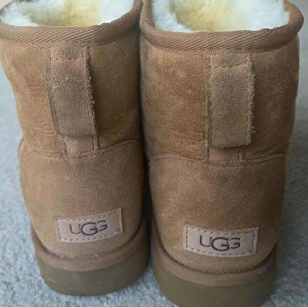 UGG Classic Mini II Chestnut Tan Boots Womens 11 - Picture 4 of 10